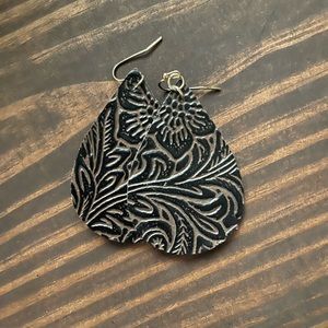 Faux leather earring bundle